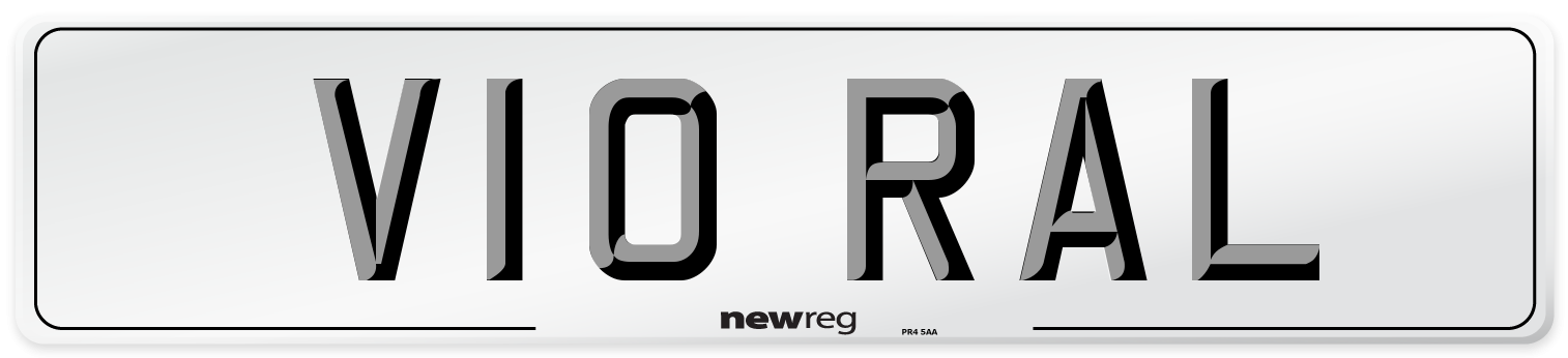 V10 RAL Number Plate from New Reg